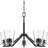 5 - Light Steel Dimmable Chandelier-1862795963