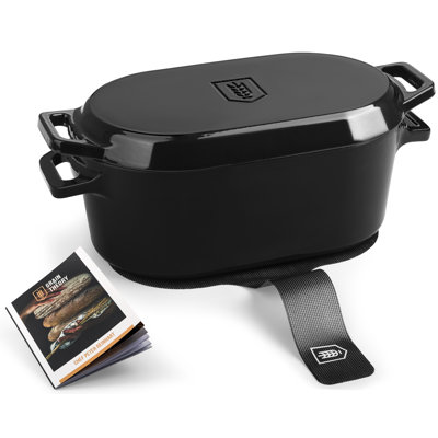 Kook Dutch Oven With Lid, Enameled Cast Iron
