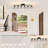 6-Light Black Semi Flush Mount, Rotatable Track Lighting Kit with Wire Cages