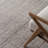 Taupe Striped Hand Woven Wool and Polyester Area Rug-946833744