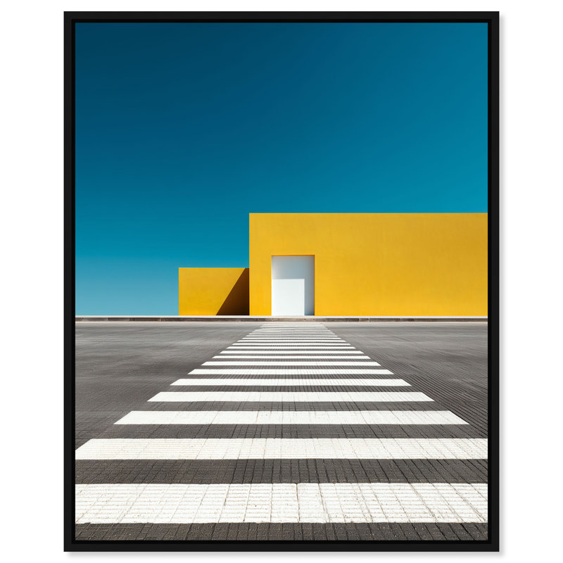 Hue Crossing II Print by Oliver Gal, 46"H x 37"W, Black Floater Frame