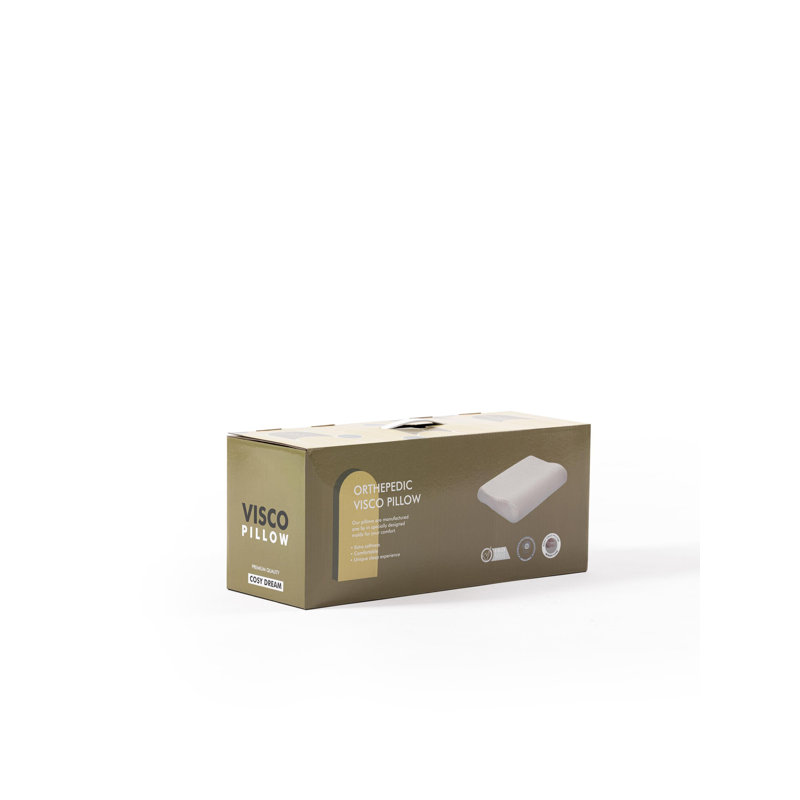 Memory Foam Medium Pillow, 16" x 24"