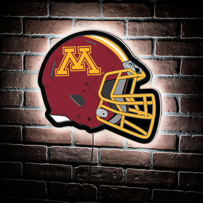 NCAA Team Helmet Shaped LED Lighted Wall Sign