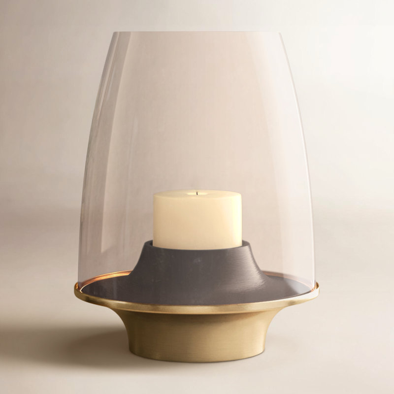 ORLI HURRICANE LARGE, Gold/Luster, 13.75" H x 10.5" W x 10.5" D