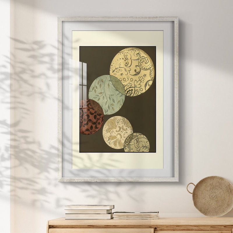 Small Pattern Composition I -Framed Print, 28.5" H x 20.5" W, White