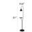 Safal 61.02'' Black Tray Table Floor Lamp