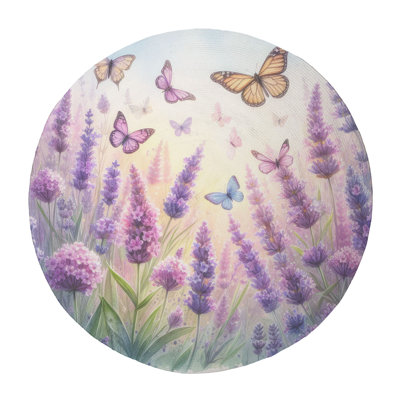 Tapis tressé Lavender Wings