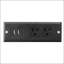 Console avec prise et tablettes réglables-129490198-129490199
