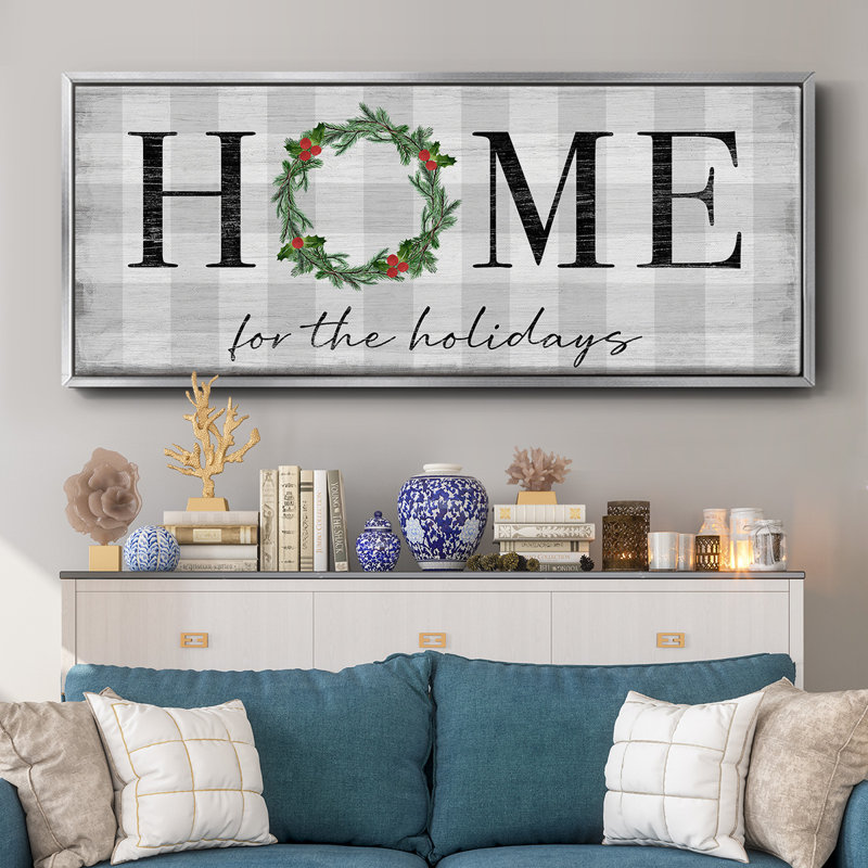 Home for the Holiday - Toile encadrée, H 20 po x l 50 po