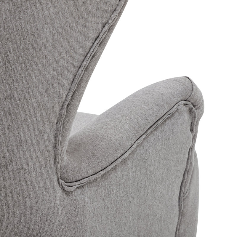 Grey Linen Sofa with Pillow Footstool