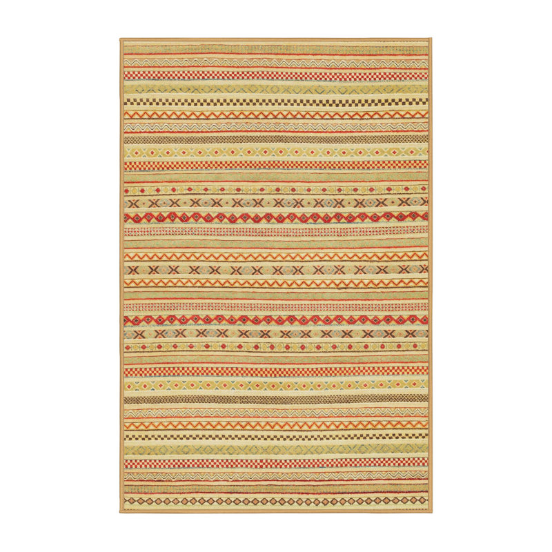 Striped Indoor Rug, Rectangle 8' x 10'