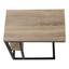 Table de bout, table d'appoint, petite table de salon, table de chevet de chambre à coucher avec structure en métal, table de bout intérieure pour l'espace de vie-1431778804