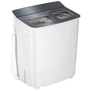  SUPER DEAL Compact Mini Twin Tub Washing Machine 13lbs Capacity  Portable Washer Wash and Spin Cycle Combo, Built-in Gravity Drain for  Camping, Apartments, Dorms, College, RV's and Small Spaces : Appliances