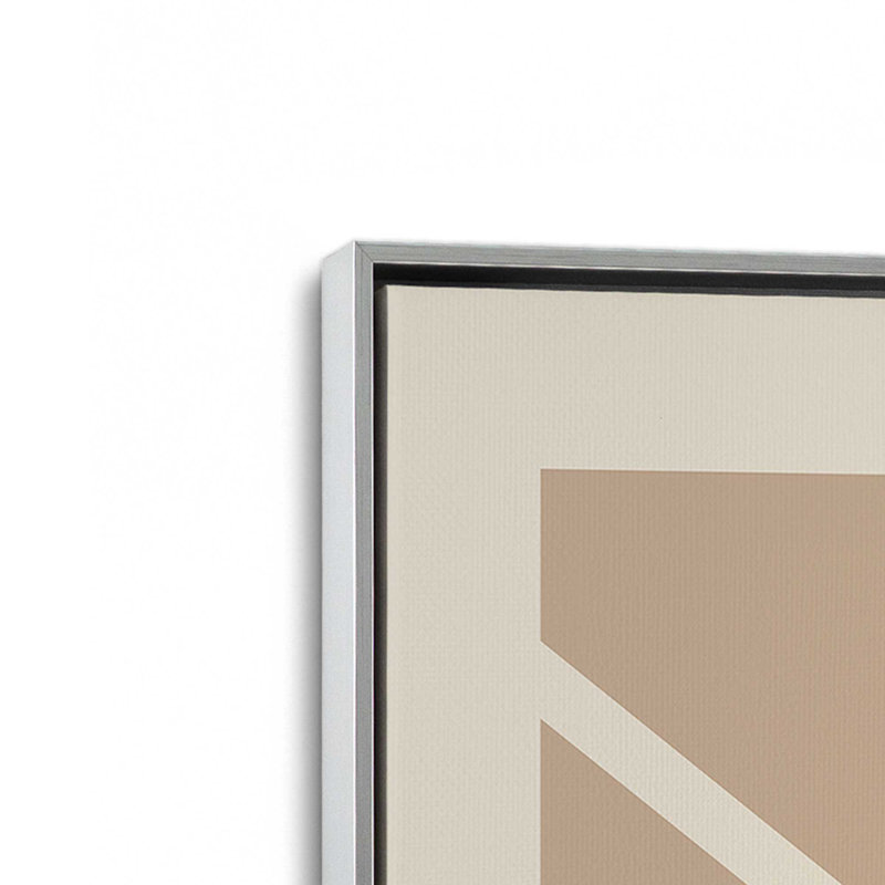 Impression sur toile Bauhaus, H 30,75 po x l 20,75 po x P 1,75 po, Cadre flottant en chrome poli