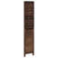  Paravent en bois massif brun foncé 3 panneaux Paulownia-646838748-646838751