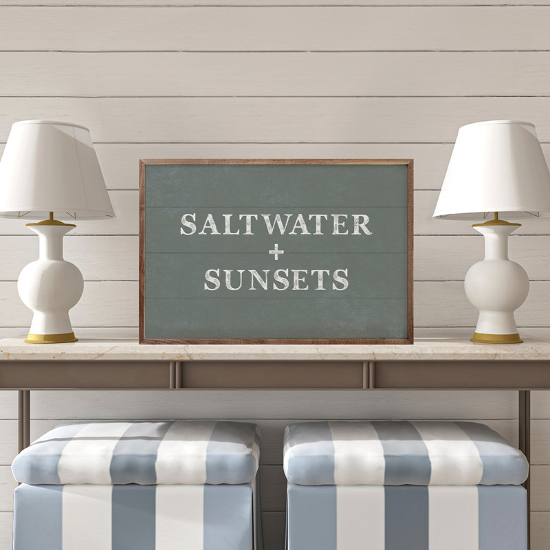 Eau salée et couchers de soleil bleus, H 10 po x l 16 po