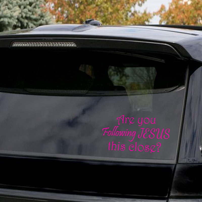 Text & Numbers Non-Wall Damaging Window Decal, Hot Pink, 5" H x 10" W