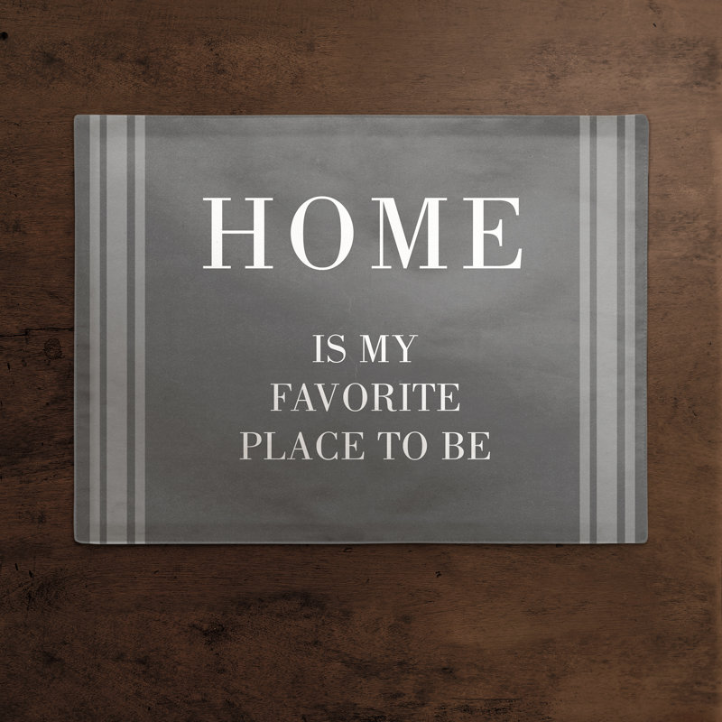 Cotton No Pattern Rectangle Placemat