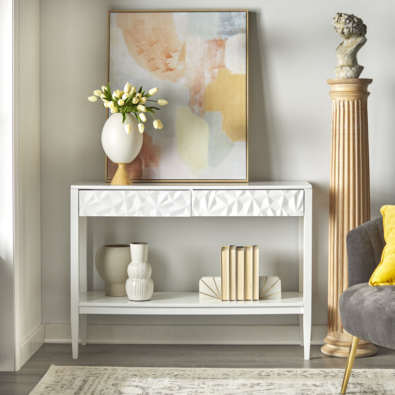 Console 43,3 po Leianah, Blanc