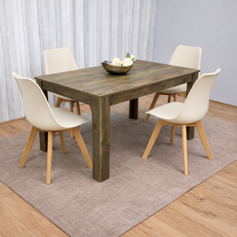 4 - Person Dining Set, 75cm H x 77cm W x 117cm D