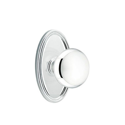 Emtek Passage Knobset w/ Oval Roestte and Providence Knob