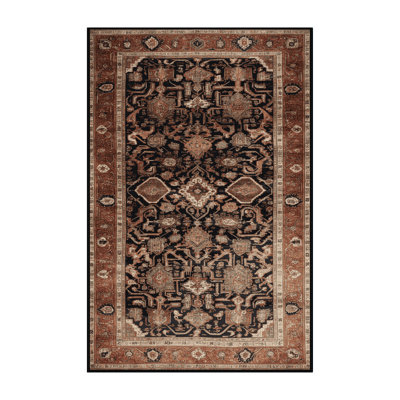 Tapis brun lavable à la machine