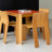 Brown Solid back side Chair(Set of 2)