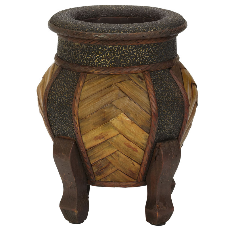 Gemma Wood Pot Planter
