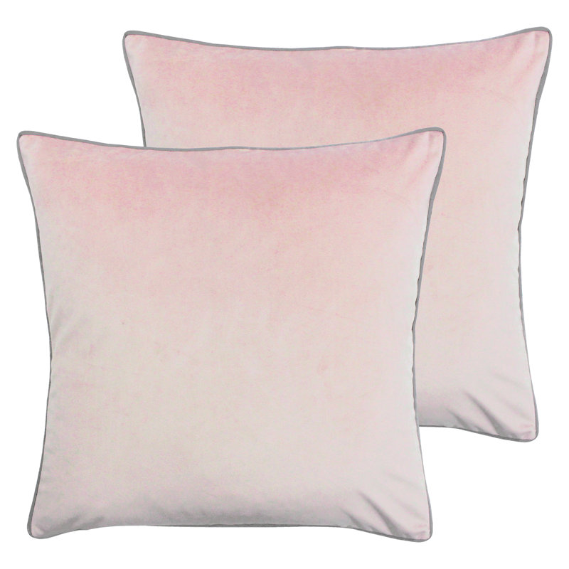 Square Meridian Square Scatter Cushion, Blush/Grey, Polyester