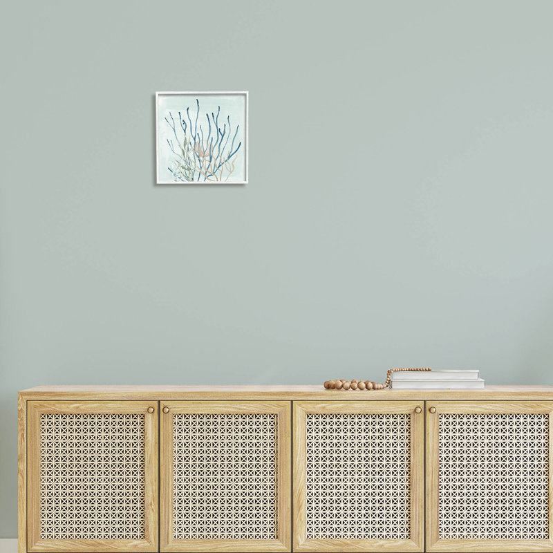 «Giclée» par Lucille Price, H 12 po x l 12 po x P 1,5 po, Giclée encadrée blanc bord de mer