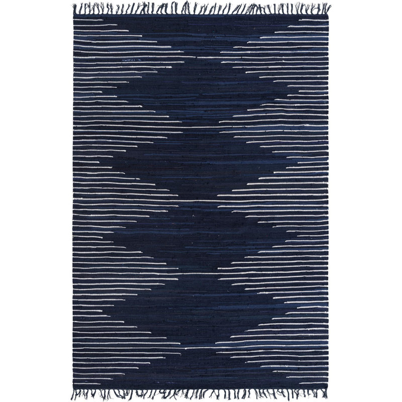 Gwin Cotton Southwestern Indoor Rug, Rectangle 7' x 10'