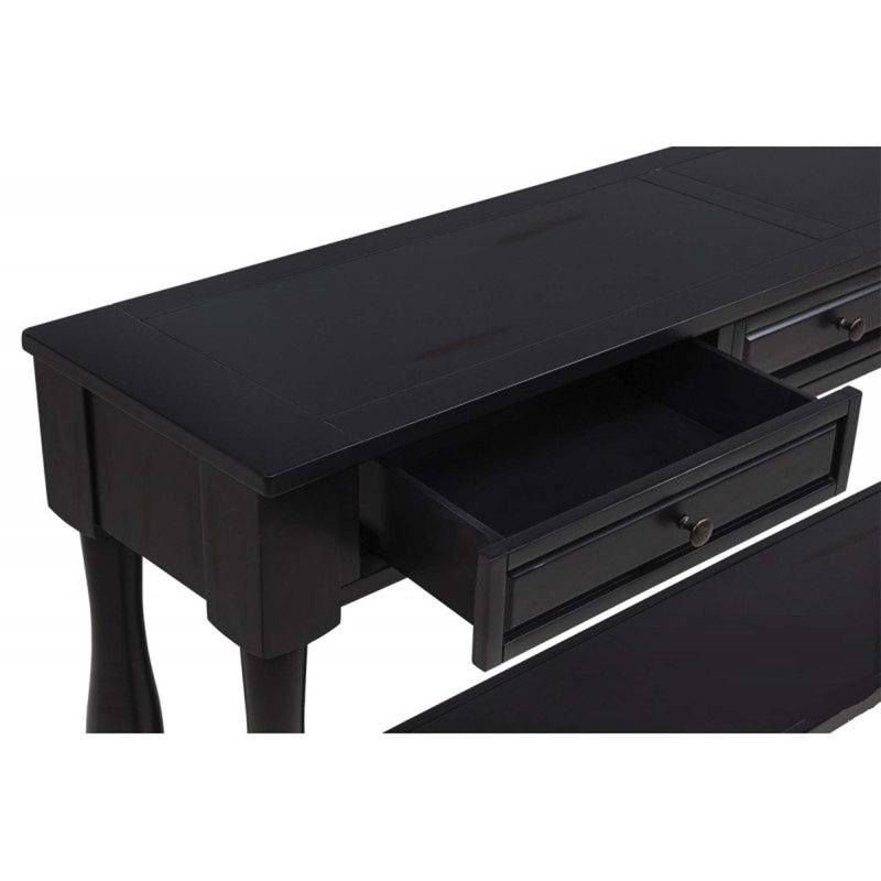 Console de 63 pouces de long avec tiroirs et tablette pour l'entrée, le couloir et le salon, parfaite pour le rangement et la présentation