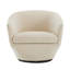 Fauteuil demi-tonneau pivotant en velours Elexi-929657892