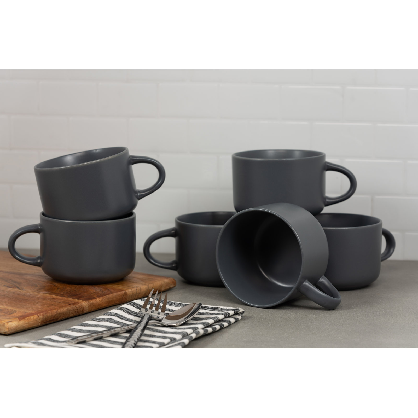 Wazee Matte Mug, Gray