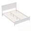 Grand lit plateforme avec support de lattes en bois robuste-1399521602