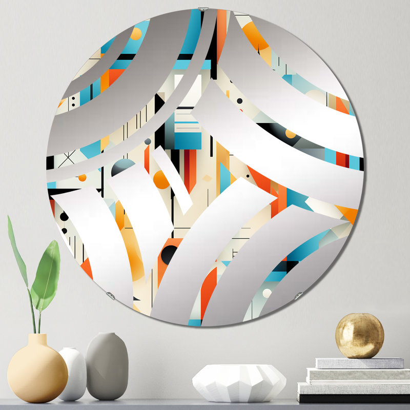 Miroir décoratif turquoise, 23,6 po x 23,6 po