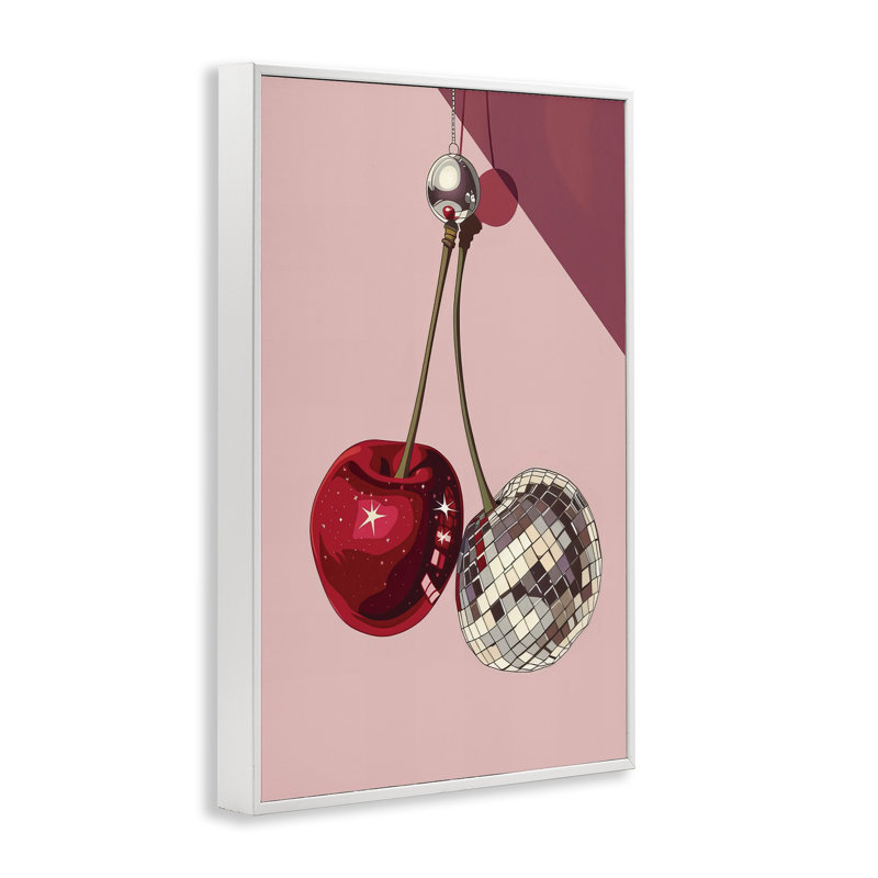 Giclée encadrée de cerises éblouissantes disco, design par LSR Design Studio, H 24 po x l 16 po