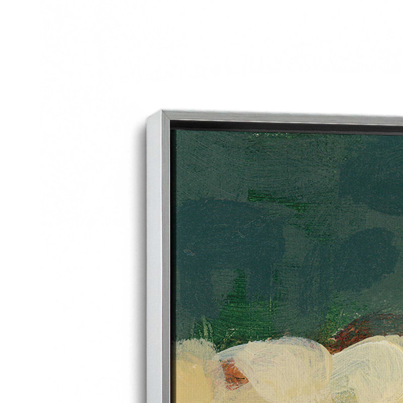 «Wildflowers III» par Krystal Adams, reproduction d'art, L 8 po x H 12 po, Argent, Toile avec cadre