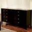 Blair espresso 8 tiroirs 64 po Commode large