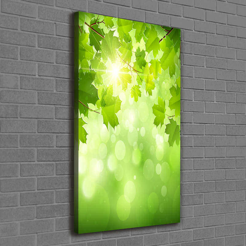 Green Leaves - Wrapped Canvas Print