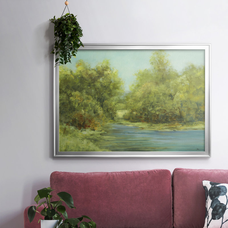 Country Views III, reproduction d'art sur toile, H 30 po x l 44 po x P 1,5 po, Or