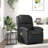 Recliner Chair, Adjustable Backrest/ Footrest, Real Leather-1996818318-1996818304