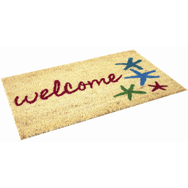 Tapis de sol antidérapant sable et étoile de mer