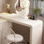 Coiffeuse avec miroir lumineux, 6 tiroirs, prise de courant