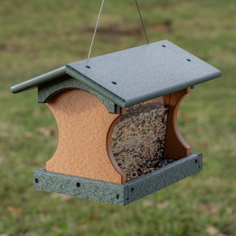 Mangeoire d'oiseaux à trémie suspendue