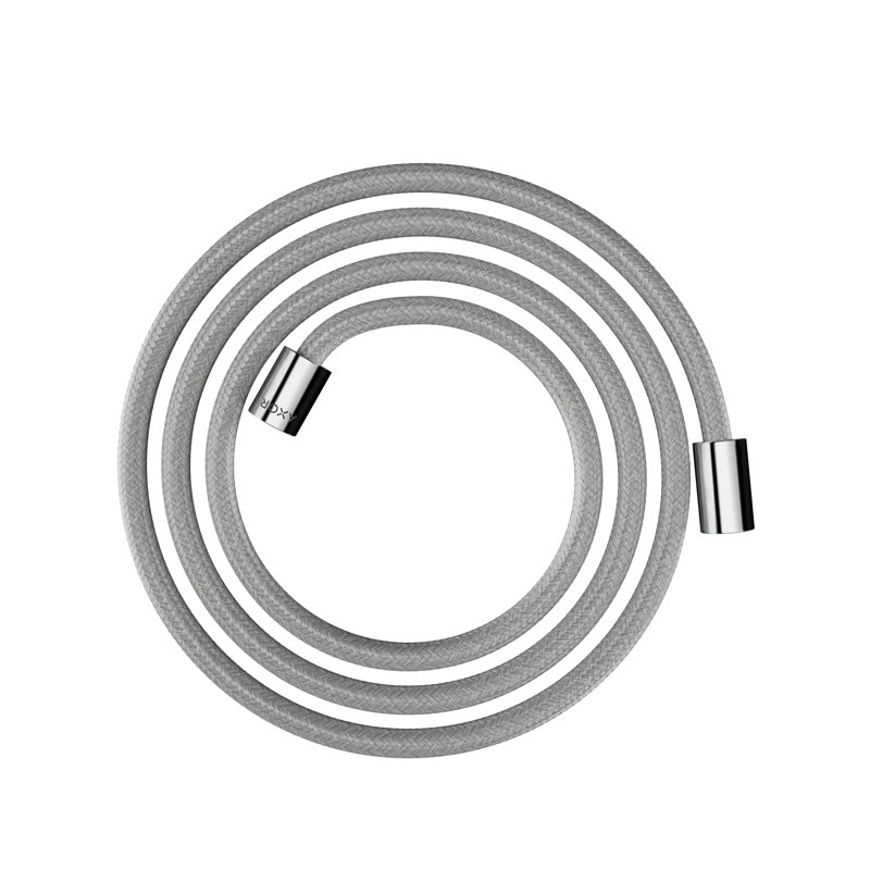 AXOR 79" Chrome Textile Shower Hose with Cylindrical Nut
