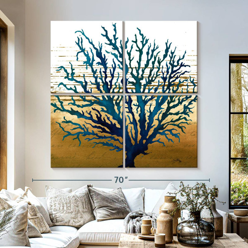 Brampt Coastal Blue II, 57" H x 57" W