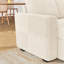 Canapé-lit modulaire en forme de L Honbay avec siège de rangement beige-117494800