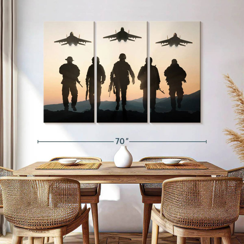 Air Force Silhouettes, 42" H x 65" W