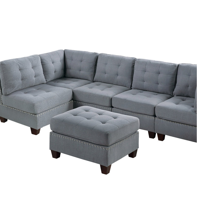 Canapé modulaire contemporain 6 pièces